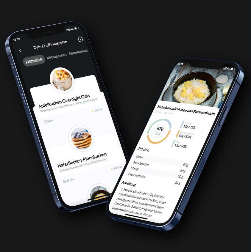 Online Coaching App - customised meal plans